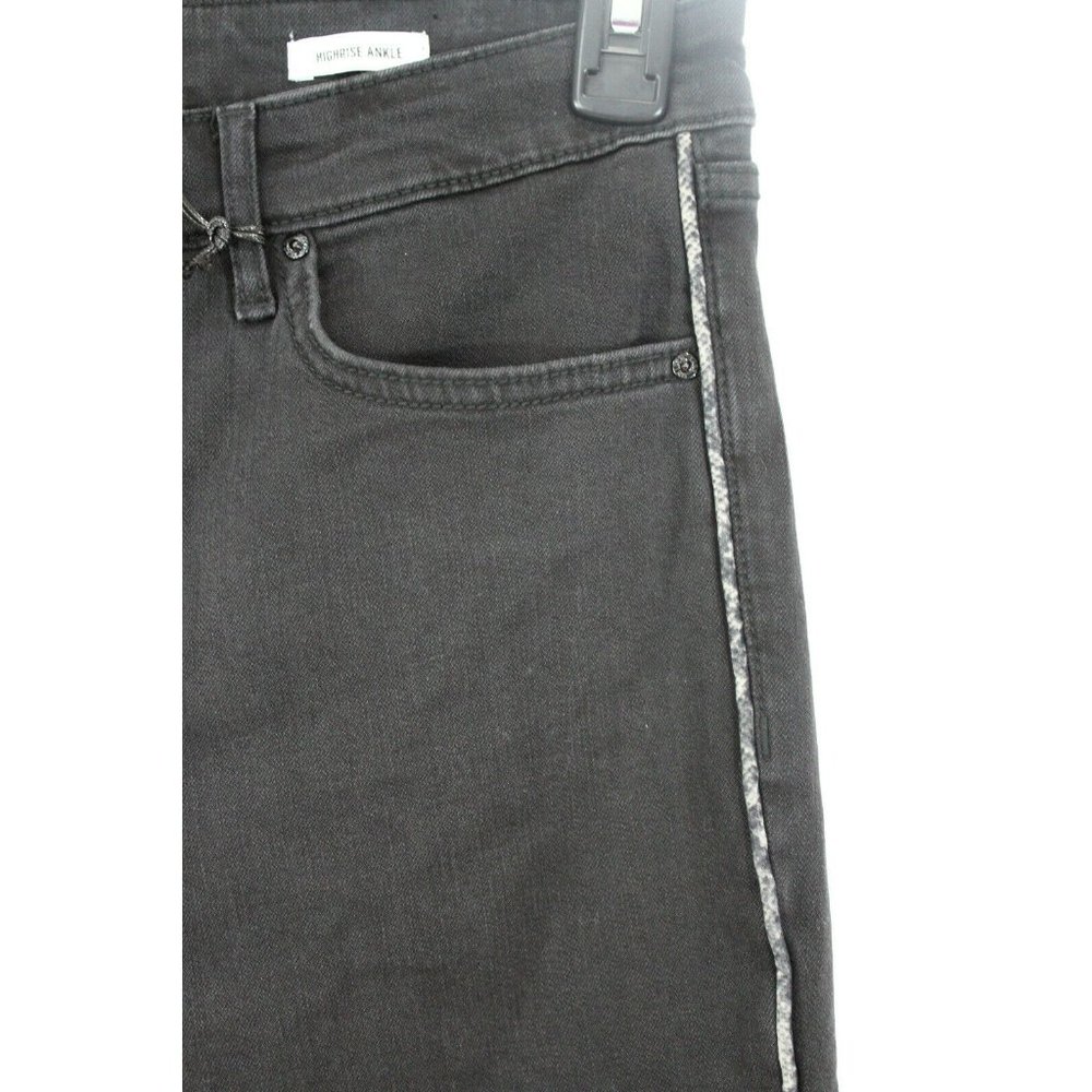 William Rast Womens Juniors Black Sculpted High Rise Ankle Skinny Jeans 25 NWT - Picture 3 of 4